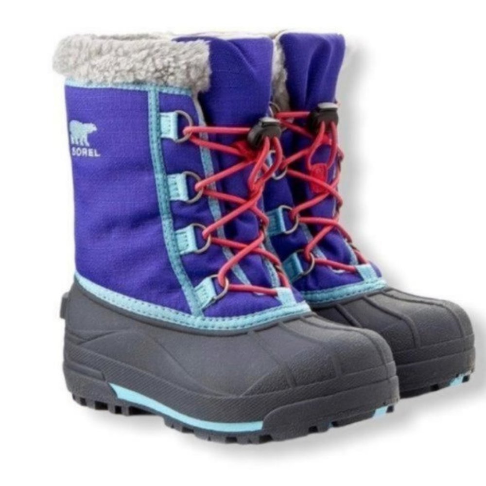 Sorel purple blue winter snow boots size 6 - Picture 1 of 11